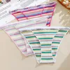 Women's Panties FINETOO 3PCS/Set Cotton Briefs Women Sexy Pantys Candy Color Underwears Female Low Rise Intimates Colorful S-XL