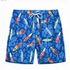 Heren shorts Heren Zwemmen Relais Gradiënt Zwembroeren Snelle drogen strandshort met ritszakken en mesh voering Heren Modieus zwempak Q240329