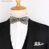 Bow Ties New Plaid Bow tie For Groom Fashion Check Bow tie For Men Women Bow knot Adult Wedding Bow Ties Cravats Groomsmen Woven Bowties Y240329