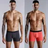 4pcs Set Men Boxer Shorts Mens Panties için Yumuşak Boksörler UNDUTPANTS Erkek Pamuk Seksi İç Çamaşır Boksörleri Aile Calecon 240320