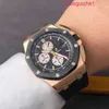 Top AP Reloj de pulsera Epic Royal Oak Offshore Series 26401RO Oro rosa Esfera negra Cronógrafo de tres ojos Moda para hombre Ocio Negocios Reloj de maquinaria deportiva