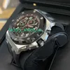 Kalendarz AP Zegarek Royal Oak Offshore Series 26470So Precision Steel Pierścień ceramiczny wampir męski czas czasowy moda