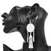 Dangle Earrings Tassel Women Drop Gypsy Glossy Metal Bohemian Ethnic Carved Jhumka Charms Party Turkish Female