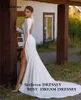 Smileven Sexy Blanc Sirène Mariage Dres Lg Manches Dos Ouvert Mariée Dr Haut Côté Split Robe De Mariée Robe De Noiva 2023 S7Bm #