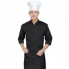 Hôtel Chef Shirt Western Restaurant Cuisine Cuisine Veste Lg Manches Cuisinier Uniforme Boulangerie Café Serveur Vêtements de Travail w5ag #