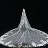 lg Lace Appliques Wedding Veil Cathedral Length Luxurious Bridal Veils Bride Veil Wedding Accories O9YC#