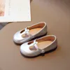 Zes kleuren peuter meisjes Mary Janes Vintage ondiepe herfst kinderen platte schoenen ronde neus antislip klassieke lichte kinderschoen 240321