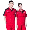 unisex Summer Work Clothing Workshop Uniform Workplace Work Clothes Coverall Worker Clothing Workwear Uniform Customized Logo4xl Q0DD#