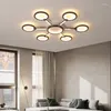 Plafoniere Lampada da camera da letto con telecomando a luce LED dimmerabile Illuminazione moderna per soggiorno Cucina intelligente