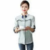 Roupas de trabalho de hotel outono e inverno LG-Sleeved Garçom Workwear Uniforme Milk Tea Western Restaurant Baking Pastry Cook Hot Pot 73S7 #