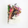 장식용 꽃 자연스럽게 압축 된 혼합 된 말린 꽃 재료 DIY 양초 인사말 카드 에폭시 공예 홈 장식 FO
