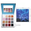Shadow DE'LANCI Lidschatten-Palette, 16 Farben, Duochrom, matt, schimmernd, metallisch, pigmentiertes Make-up, Lidschatten-Palette, Kosmetik-Set