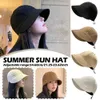 Breda randen hattar hink hattar sommarbredd brim fiskare hatt för kvinnor vikande sol paraply fiskare hatt för kvinnors justerbar utomhussport hink panama hatl2403