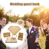 Przyjęcie zaopatrzenia w sercu Wedding Guest Book dla gości do podpisania DIY w rocznicę recepcji