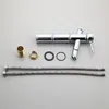 Bathroom Sink Faucets Basin Faucet Chrome Bamboo Shape Brass Tap Sprayer Deck Mounted & Cold Mixer Taps Single Handle