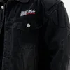 Retro Distray Robot Armor Wed Denim Jackets Dark Eesthetic Winter Coats For Men Women Gothic Grunge Clothing Streetwear 5301#