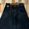 Jnco Baggy Jeans Large Legpants Harajuku Hip Hop Big Pocket Jeans Y2K Hommes Femmes Punk Rock Gothique Taille Haute Pantalon Streetwear J5hX #