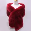 autumn Winter Luxury Faux Fur Shawl Scarves Ladies Plush Scarf Stole Cover Up For Wedding Party Bridal Fur Shrug Lg Wrap Cape q2jj#