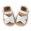 Sandaler 2021 Nya Baby Summer Shoes Spädbarn Non-halk Soft Flat Boys Girls Girls Sandaler Skor Pu Leather Breattable Toddler Shoe 0-18m 240329