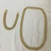 Iced Out 12mm Solid 10k Gold Baguette Moissanite Cuban Bracelet Necklace Miami Cuban Link Chain 10k Real Gold