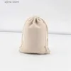 Other Home Storage Organization 510 PcsLot Wedding Linen Drawstring Bags Christmas Party Gift Package Small Cotton Pouches Home Kitchen Organize Sacks 15x20cm Y24