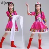 new Ethnic Children Tibetan Performance Costume Girls Mgolian Dance Performances Tibetan Costumes h8Ff#