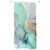 Douchegordijnen Kraam Marmer Voor Badkamer Sets Kleurrijke Stof Met 12 Haken Aquarel Abstracte Inkt Verf