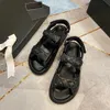 Designer-Sandalen, Slipper, Damen-Sandalen, hochwertige Schieber, Kristall-Freizeitschuhe, gesteppt, Plattform, Sommer, bequem, Strand, lässig, 36–42