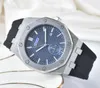 Montre de luxe à grand cadran pour hommes, non mécanique, de luxe, de haute qualité, automatique, bracelet en caoutchouc inoxydable, horloge, mouvement à quartz, vente en gros, Montre de Luxe