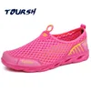 Chaussures de marche TOURSH 2024 confort femmes respirant Sport Sneaker sans lacet été maille dames en plein air eau Wading