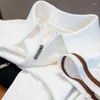 Polos Polos Light Luksusowy Diamond Puste z dzianiny koszulka dla mężczyzn 2024 Summer Modna Half-Zip Lapel Top Oddychający elastyczny krótki rękaw