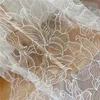 White Morning Glory Floral Bridal Veils Wedding Acriories for Brides z grzebiem haftowaną frs katedra LG unikalne nowe J0GZ#