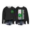 Damen-Kapuzenpullover The St Day Sweatshirt Damen Langarm Irish Festival Holiday Causal Top