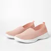 Fitness Schuhe 2024 Sommer Frauen Stricken Socke frauen Turnschuhe Slip Auf Leichte Flache Sport Plus Größe Loafers