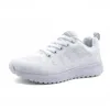 Sapatos casuais atacado designer masculino moda causal mulher couro rendas até plataforma sola tênis branco preto masculino we10021 mulheres