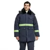 inverno caldo vestiti di sicurezza Hi Vis collo di pelliccia operai uniforme officina auto tuta da lavoro meccanico riparatori giacca bavaglino generale E919 #