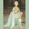 Hanfu moderne femmes tenue chinoise Princ Dr fée vêtements Cosplay Costumes vert Performance Costume Folk Dancewear DL8983 777r #