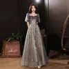 Banchetto vintage Beauty-Emily LG LG DRES APPLICI SIGLIEDE DONNA PROM BOWN VESTODO DE FIESTA BELLA PARTY DR Wedding F5BL#