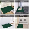 Tapis Ultra Deep Emerald Green Paillasson Tapis Tapis Tapis Footpad Bain Polyester Anti-dérapant Entrée Cuisine Chambre Lavable Enlèvement