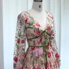 Shar ha detto ricami di lusso LG sera Dres Garden Floral Vintage Formal Prom Dr per Women Wedding Party SS231 58OB#