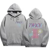 due volte 5th World Tour READY TO BE Felpe con cappuccio Plus Size Felpa Uomo Donna Kpop Fi Felpa con cappuccio Autunno Pullover per i fan Abbigliamento G31T #