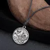 Seahorse Totem Pendant Necklace Antique Silver Pendant Nautical Jewelry Male Irish Amulet Symbols Necklace157b