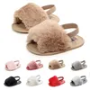 Sandals Hot Sale Baby Summer Sandals Soft Sole Cute Solid Color Anti-Slip Shoes Elastic Band Fashion Foot Wear Clogs 0-18Months 240329
