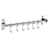 Ganci Guide 1Pc Portaoggetti da cucina in acciaio inossidabile Rack a parete Porta pentole Portautensili Appendiabiti Organizzatore Consegna a domicilio Giardino Ho Otpew