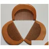 Hair Brushes Vosaidi Brush Wooden Comb For Detangling Peach Woodcomb Straight No Static Pocket Curly 0274161364 Drop Delivery Products Ot9Fw
