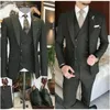 Business Khaki Formal Mens Slim Fit Suits 3 Pieces Wedding Groom Prom Terno Masculino Custom Blazer Jacket Vest Pant Sets 240326