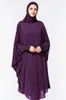 Abbigliamento etnico Abito da preghiera intero Donna Abaya musulmano con cappuccio Eid Ramadan Abito arabo islamico Caftano modesto Thobe Caftano mediorientale