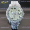 Altri orologi al quarzo con diamanti BlingBling Ice Out Calendario es per donna uomo orologio a mano impermeabile Hip Hop elegante Dropshipping T240329