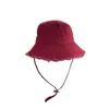 Chapeau de seau pour femmes designer couleur unie homme casquette à large bord plage le bob voyage gorras lettres avant décor chapeaux pour femmes à la mode causale robe quotidienne décontractée hg143