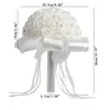 652F Bröllopsbuketter för brudar eller brudtärnor Crystal Roses Brud Bridesmaid Wedding Hand Bouquet Artificial Fake FRS T21Z#